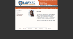Desktop Screenshot of harvardinternational.org.uk